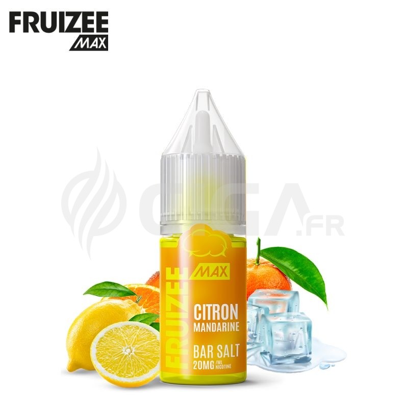 Citron Mandarine Sel de Nicotine - Bar Salt Fruizee Max