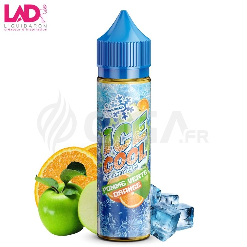 Pomme verte Orange 50ml - Ice Cool de Liquidarom
