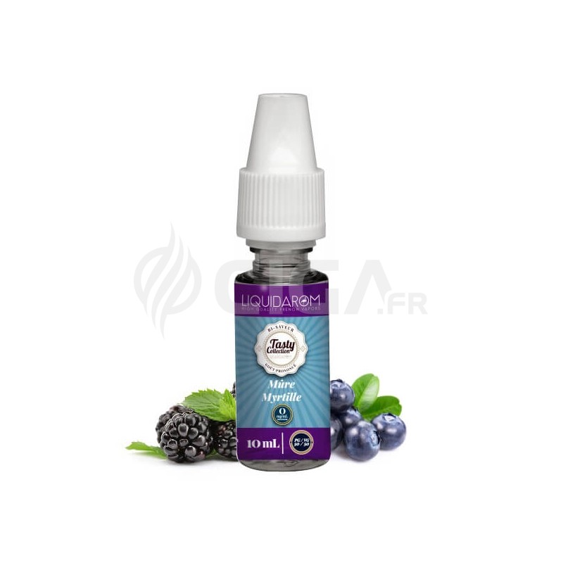 E-liquide Mûre Myrtille de Tasty Collection de Liquidarom.