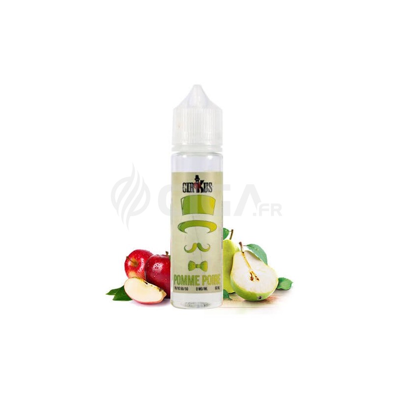 E-liquide Pomme Poire en 50ml de Cirkus Authentic.