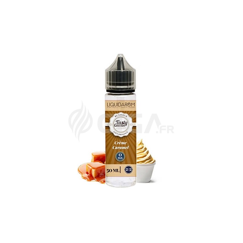 E-liquide Crème Caramel en 50ml de Tasty Collection de Liquidarom.