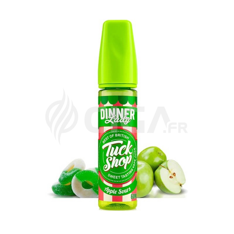 E-liquide Apple Sours Tuck Shop en 50ml de Dinner Lady.