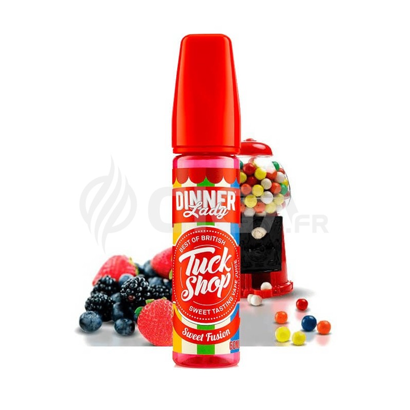 E-liquide Sweet Fusion en 50ml Tuck Shop de Dinner Lady.