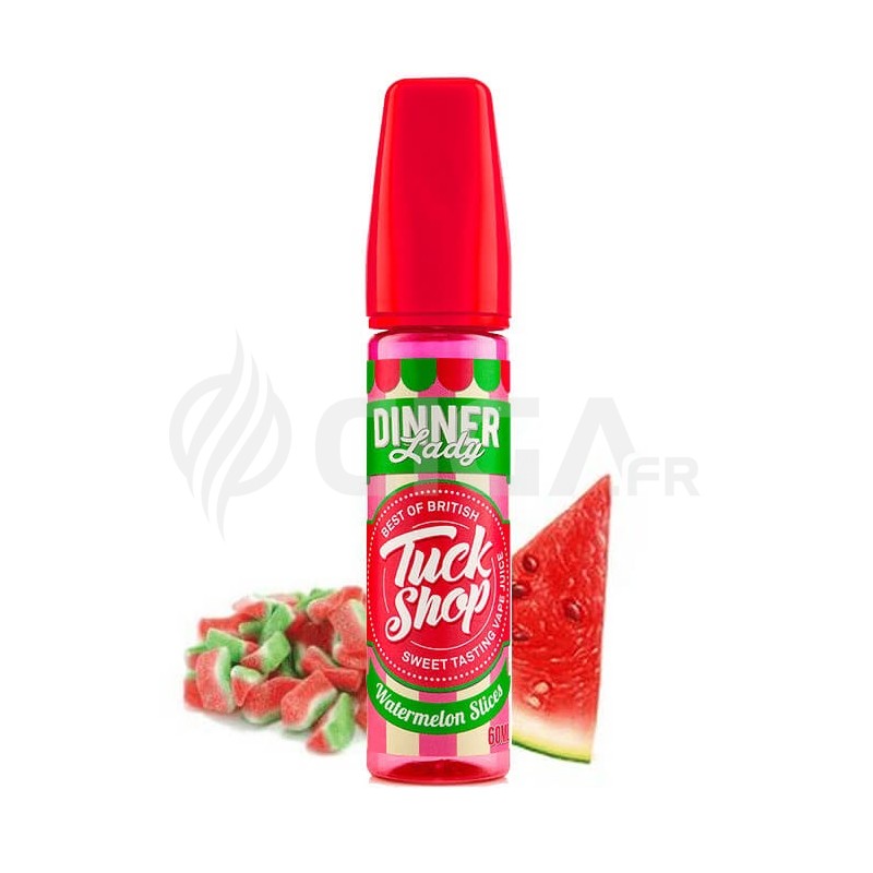 E-liquide Watermelon Sliceen 50ml de Tuck Shop de Dinner Lady.