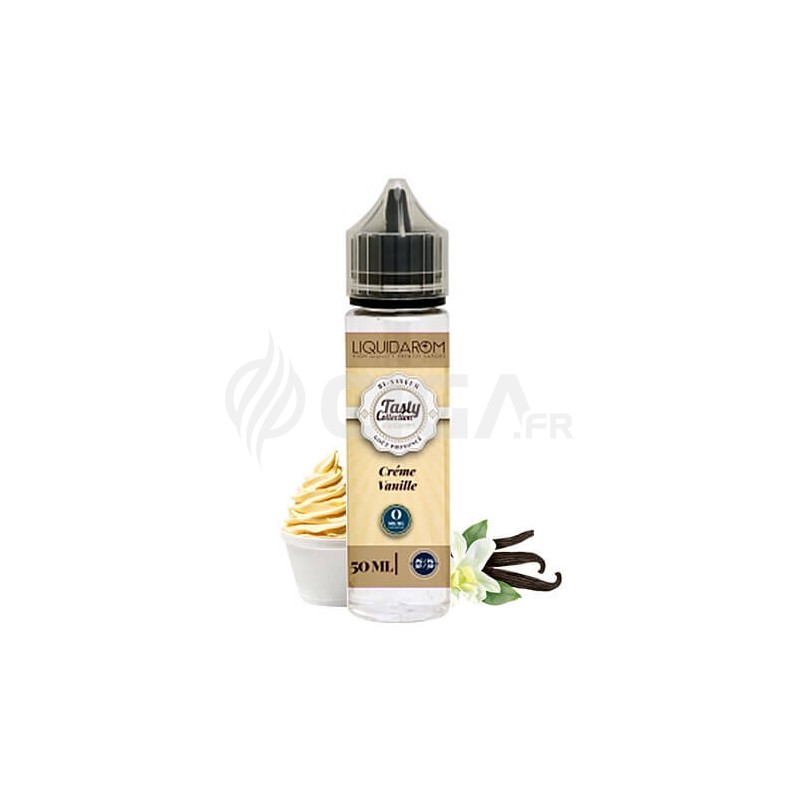 E-liquide Crème Vanille en 50ml de Tasty Collection de Liquidarom.