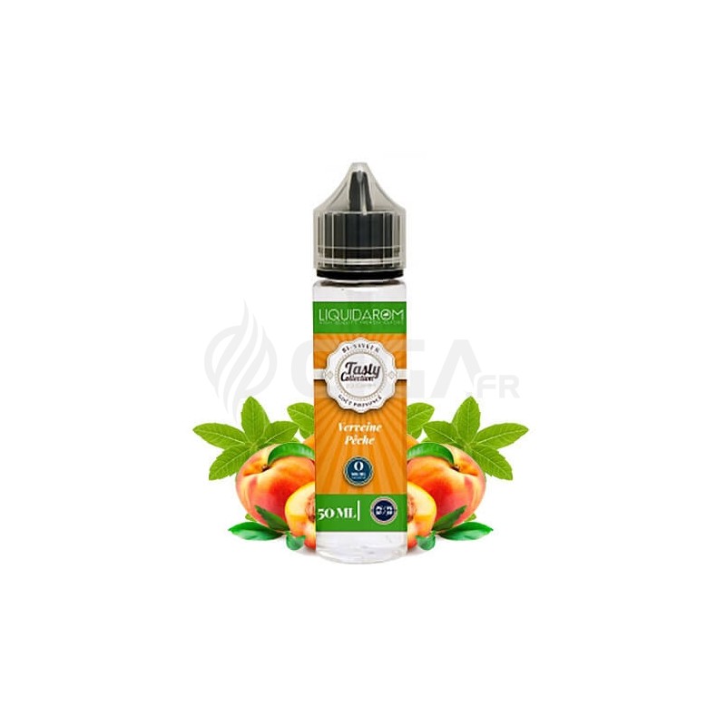 E-liquide Pêche verveine en 50ml de Tasty Collection de Liquidarom.