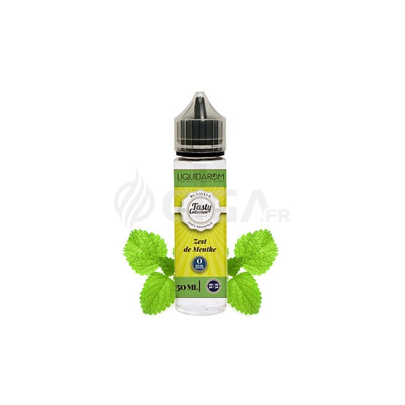 E-liquide Zeste de Menthe en flacon de 50ml de Tasty Collection de Liquidarom. E-liquide Zeste de Menthe en flacon de 50ml de Tasty Collection de Liquidarom.