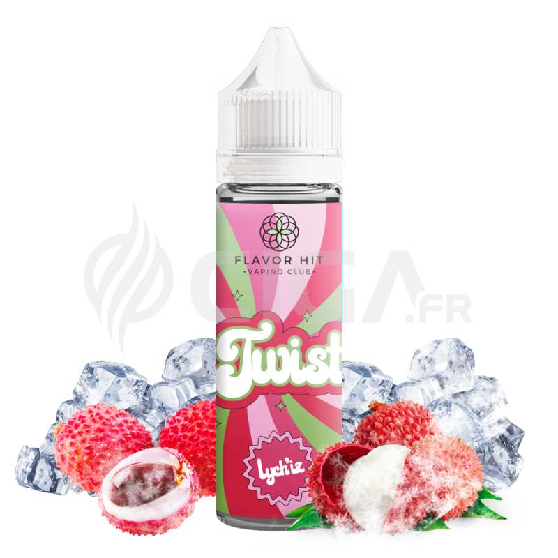 E-liquide Lych'iz en flacon de 50ml de Twist de Flavor Hit.