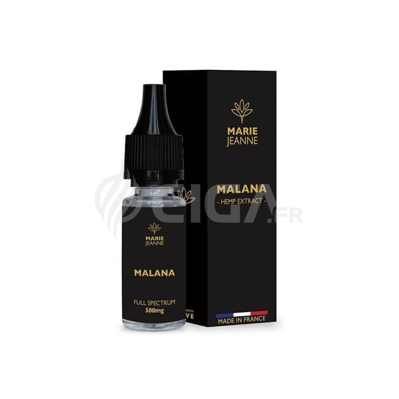 E-liquide au CBD Malana Full Spectrum de Marie Jeanne.