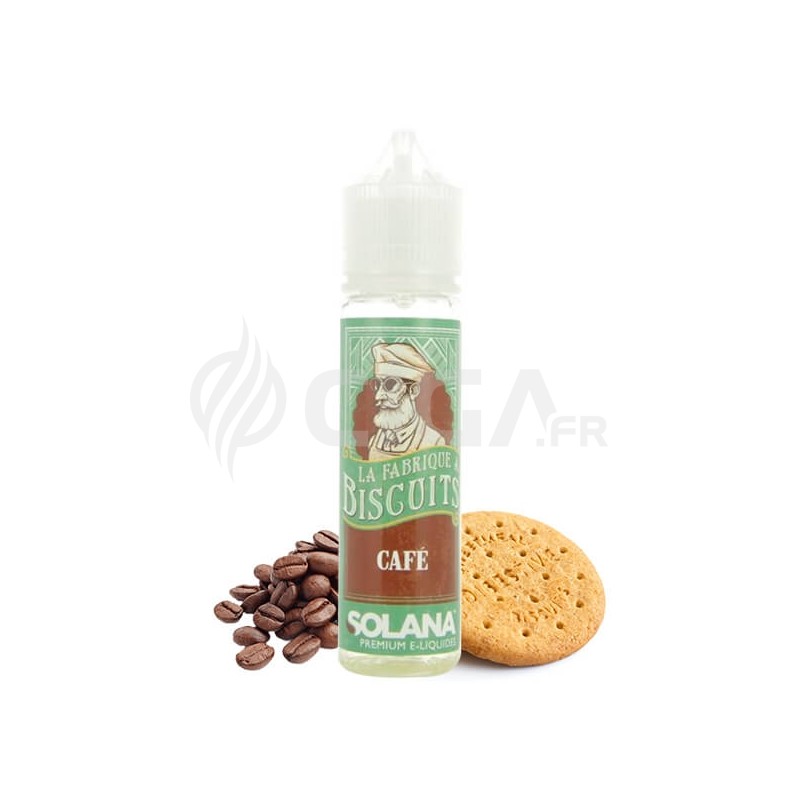 E-liquide Biscuit Café 50ml de La fabrique à biscuits de Solana.