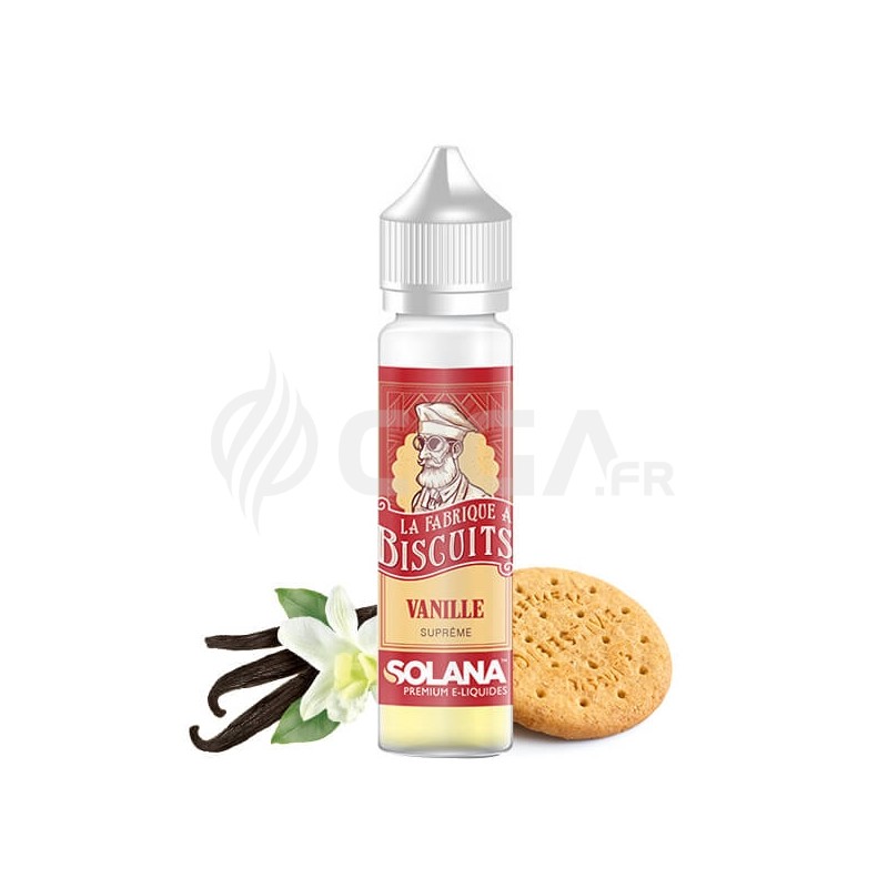 E-liquide Biscuit Vanille 50ml de la fabrique à biscuits de Solana.