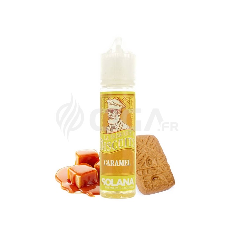 E-liquide Biscuit Caramel 50ml de La fabrique à biscuits de Solana.