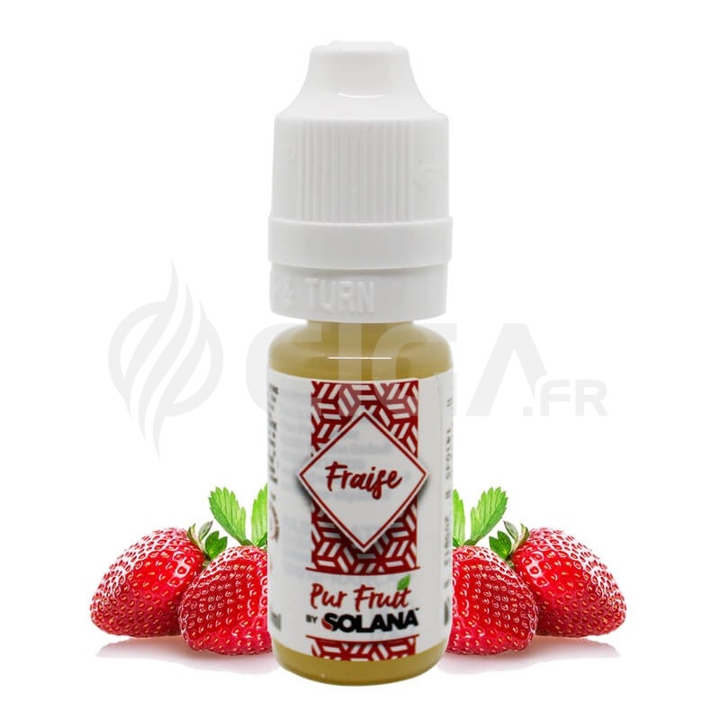 E-liquide Fraise Pur Fruit de Solana.