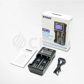 Chargeur deux accus VC2 pour cigarette électronique - XTAR