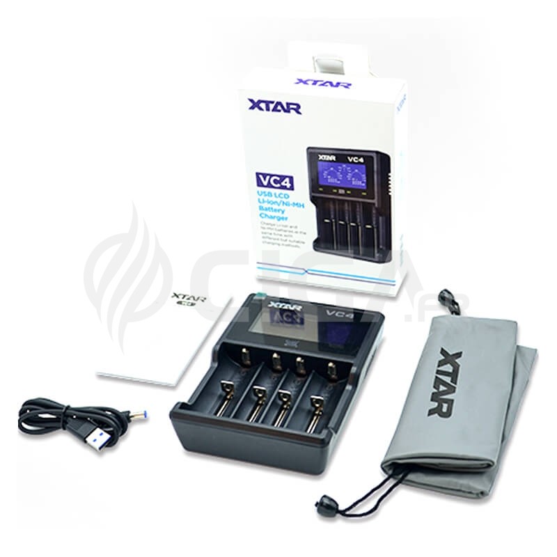 Chargeur 4 accus VC4 de Xtar. Chargeur 4 accus VC4 de Xtar.