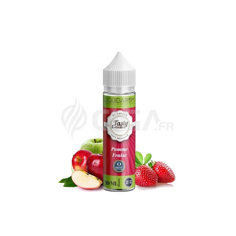 Pomme Fraise 50ml - Tasty Collection de Liquidarom