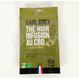 Thé Noir Earl Grey Bio au CBD - Infusion au CBD by Tizz®