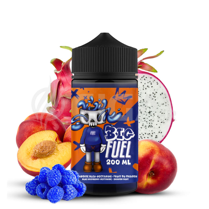 Framboise bleue - Nectarine - Fruit du Dragon 200ml - BIG FUEL de Maison Fuel Framboise bleue - Nectarine - Fruit du Dragon 200ml - BIG FUEL de Maison Fuel