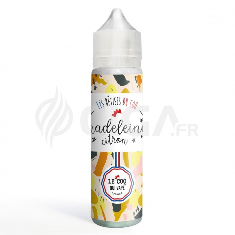 Madeleine Citron 50ML - Les Bêtises du Coq Madeleine Citron 50ML - Les Bêtises du Coq