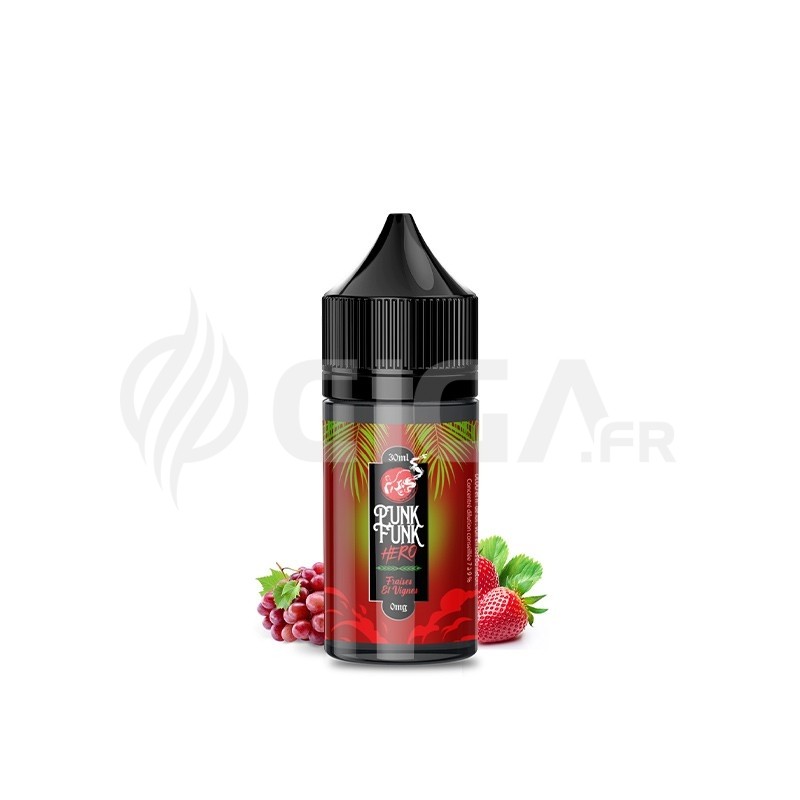 Concentré Fraises et Vignes 30ml - Punk Funk Hero Concentré Fraises et Vignes 30ml - Punk Funk Hero
