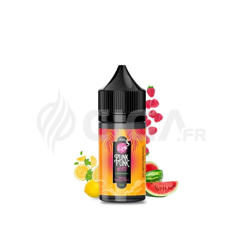Concentré Pastèque Framboise Citron 30ml - Punk Funk Hero Concentré Pastèque Framboise Citron 30ml - Punk Funk Hero