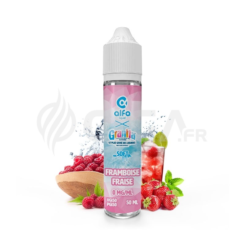 Framboise Fraise 50ml - Granita Soft par Alfaliquid
