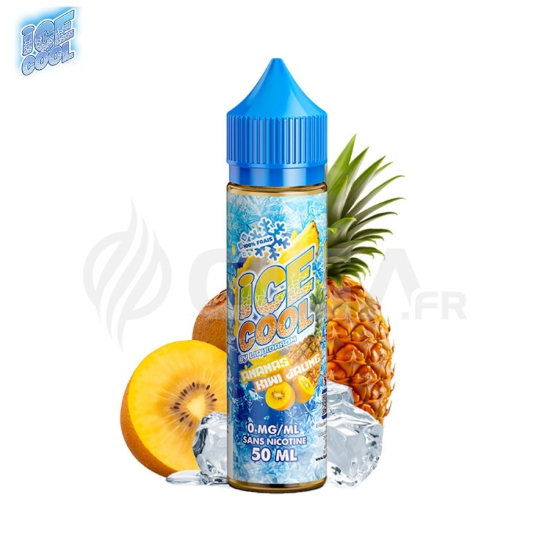 Ananas kiwi jaune 50ml - Ice Cool de Liquidarom