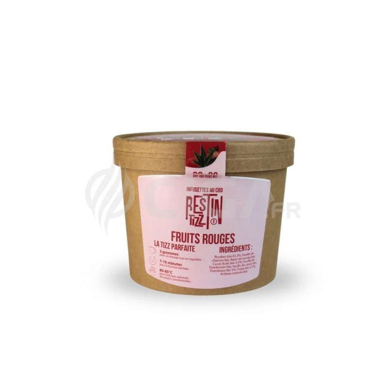 Infusette BIO au CBD - Fruits Rouges Rooibos by TIZZ®