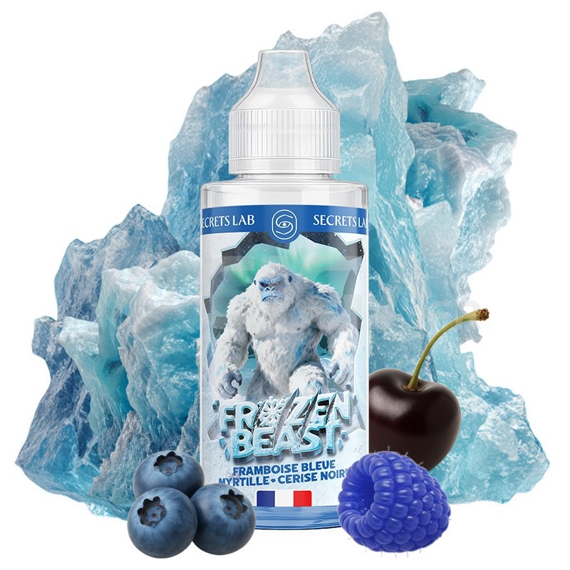 Framboise Bleue Myrtille Cerise Noire 100ml - Frozen Beast de Secret's LAb