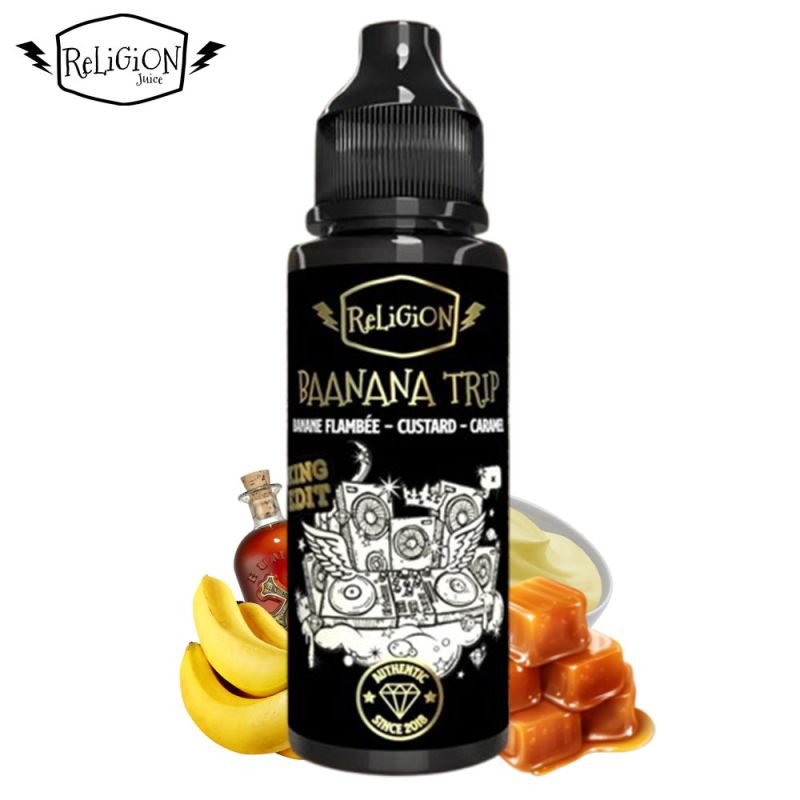 E‑liquide Baanana Trip King Edition 100 ml Religion Juice