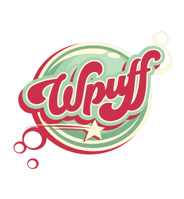 Logo Wpuff, cigarettes électroniques jetables par Liquideo.
