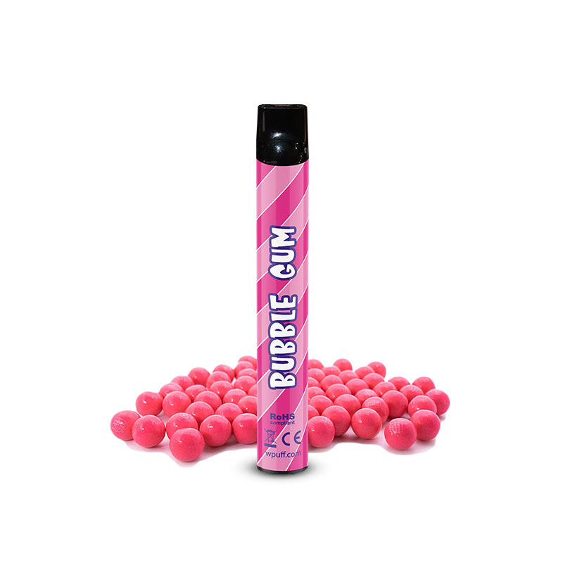 Cigarette électronique jetable Wpuff Bubble Gum par le fabricant français Liquideo.