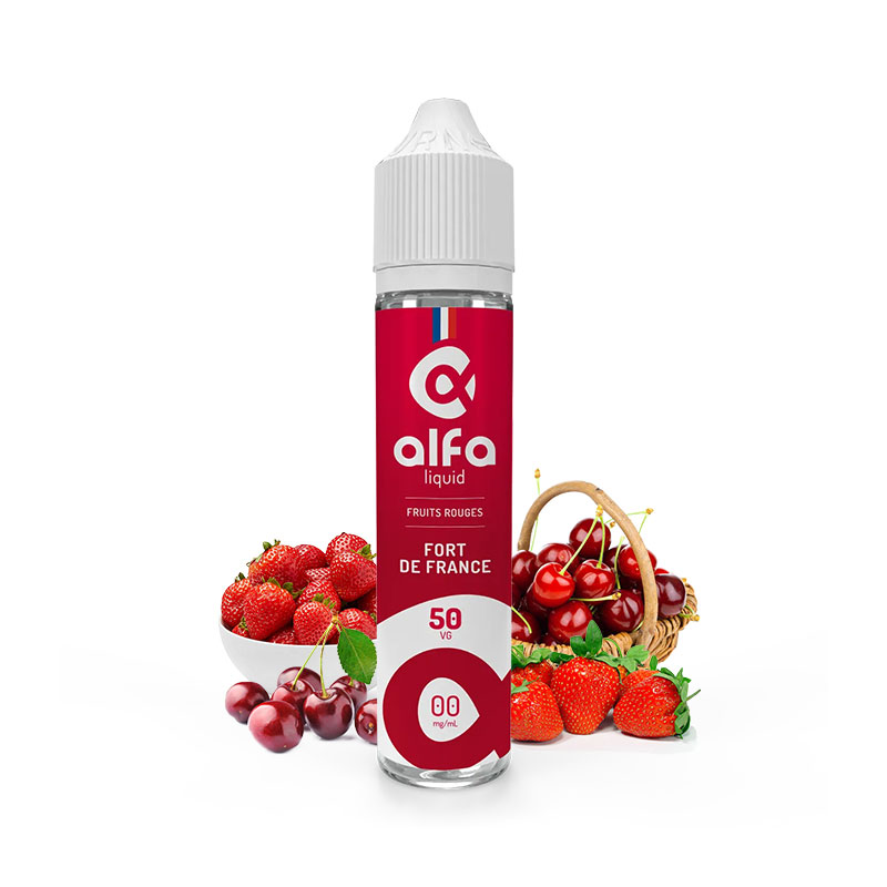 E-liquide Fort de France 50 ml - Alfaliquid Fruits Rouges (acérola & fraise)
