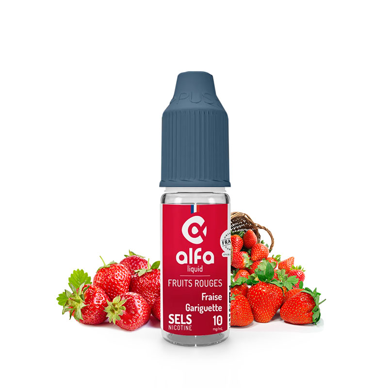 E-liquide Fraise Gariguette 10 ml - Sels de nicotine Alfaliquid