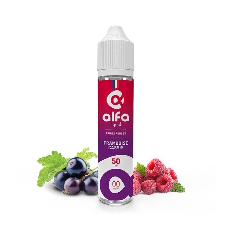 E-liquide Framboise Cassis 50 ml - Alfaliquid (Fruits rouges)