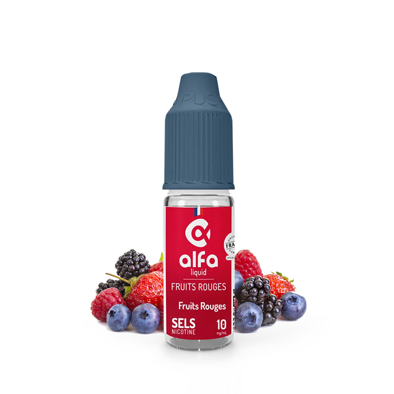 E-liquide Fruits Rouges 10 ml - Sels de nicotine - Alfaliquid