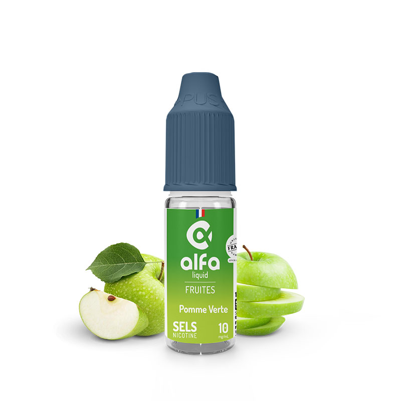 Pomme Verte 10 ml - Alfaliquid (Sels de nicotine)