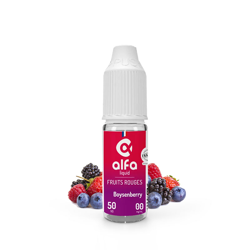 Flacon du e-liquide Boysenberry 10 ml Alfaliquid
