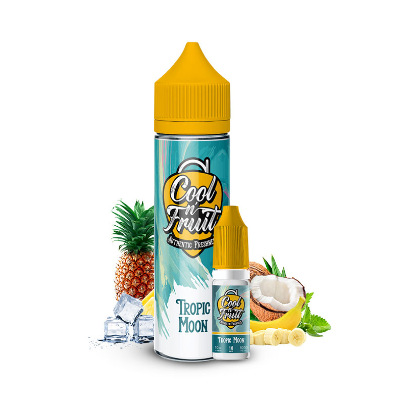 Photo du eliquide Tropic Moon 50ml de la marque française : Cool n'Fruit.