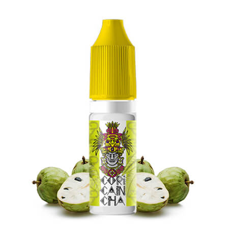 Photo du Cherimoya 10 ml eliquide pour le vapotage Coricancha de la marque française Alfaliquid et fabriqués par la société Gaiatrend.
