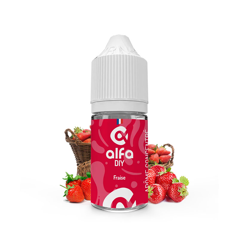 Concentré Fraise - Alfaliquid - 10 ml & 30 ml