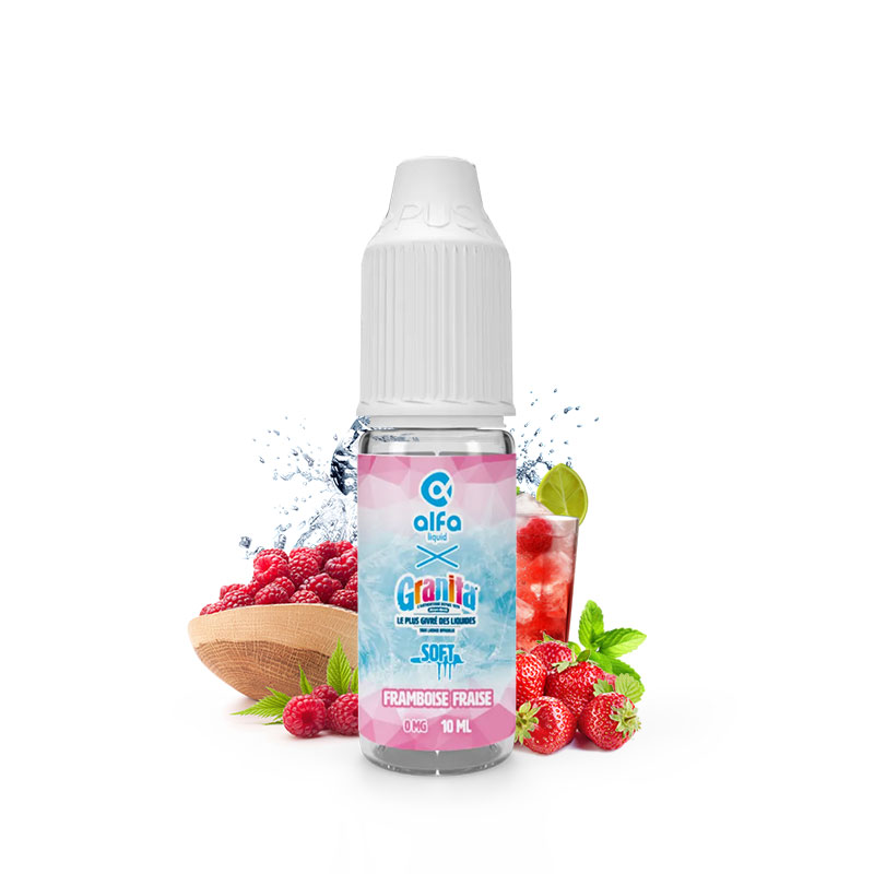 E-liquide Framboise Fraise 10 ml - Granita Soft (Alfaliquid)