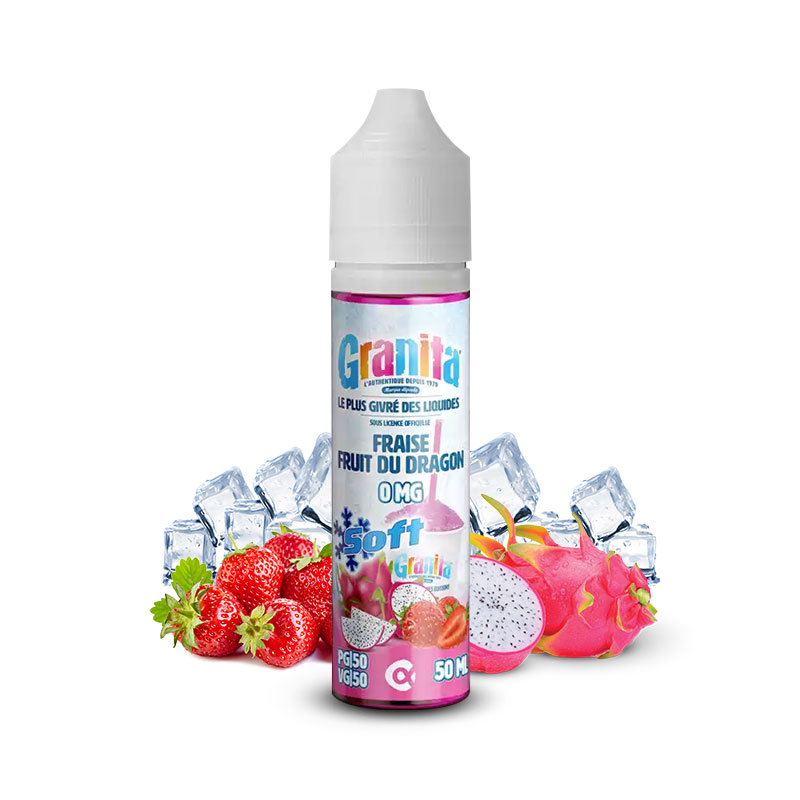 Photo du eliquide Fraise Fruit du dragon 50ml de la marque française : Granita.