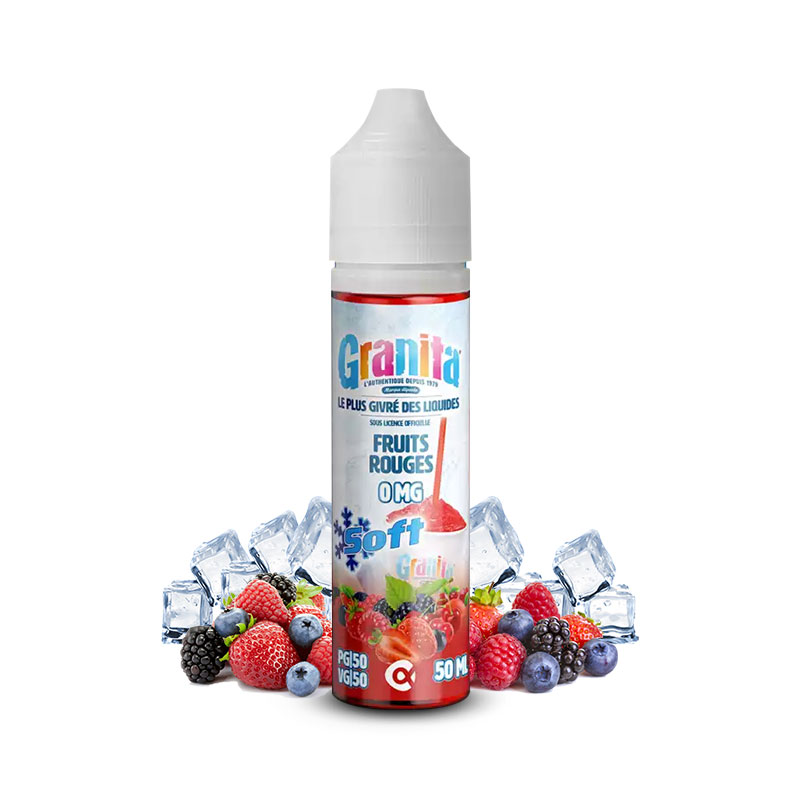 Photo du eliquide Fruits Rouges 50ml de la marque française : Granita.