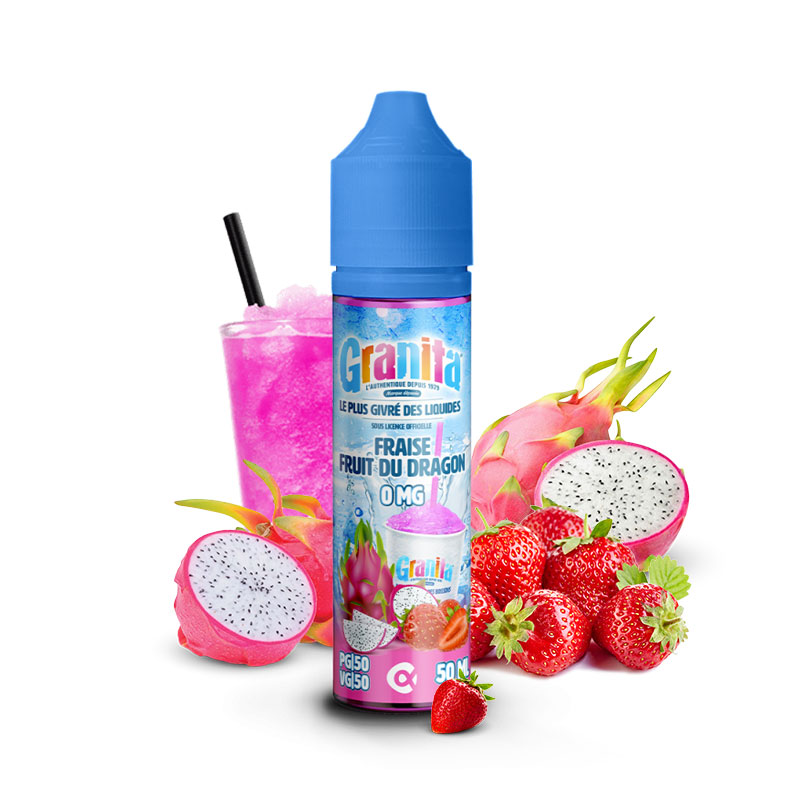 Photo du eliquide Fraise Fruits du Dragon 50ml de la marque française : Granita.