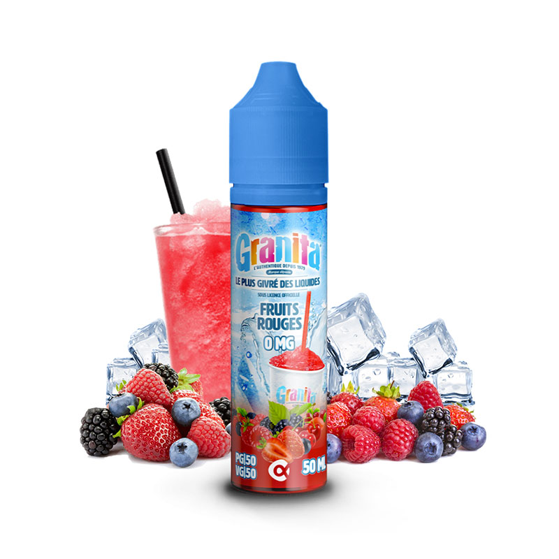 Photo du eliquide Fruits Rouges 50ml de la marque française : Granita.