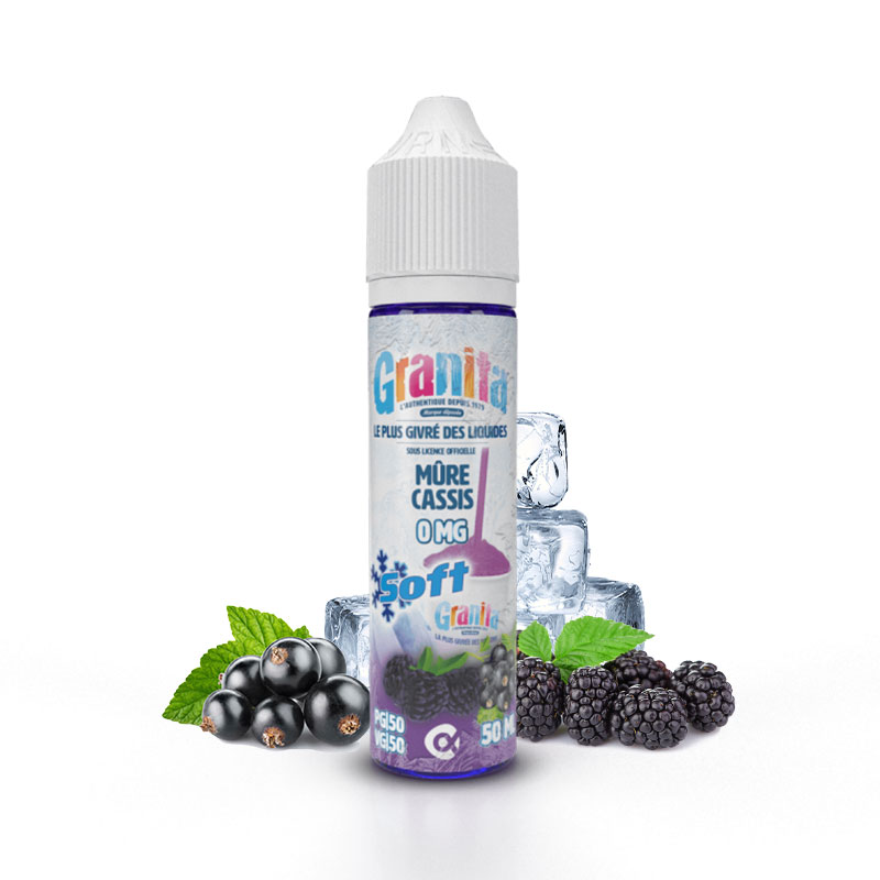 Photo du eliquide Mûre Cassis 50ml - Granita Soft de la marque française : Granita.