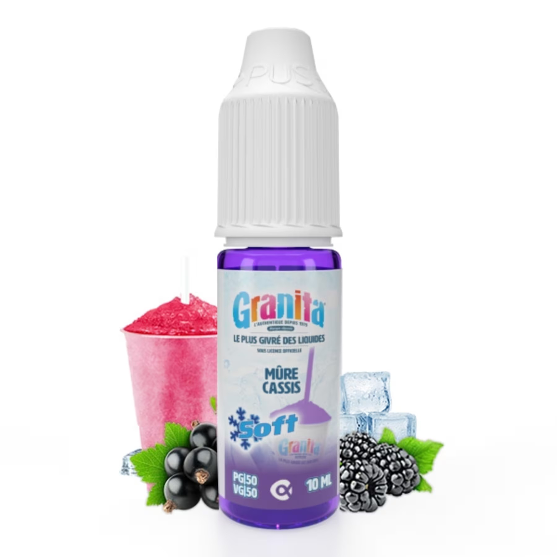 Mûre Cassis 10 ml - Granita Soft de Alfaliquid