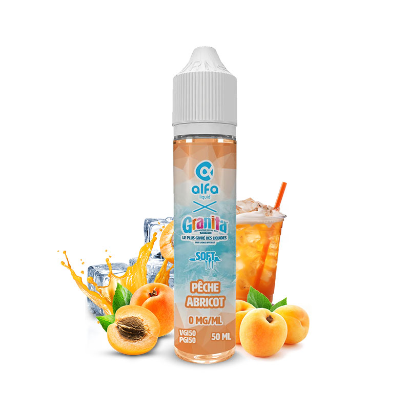 E-liquide Pêche Abricot 50 ml - Granita Soft par Alfaliquid