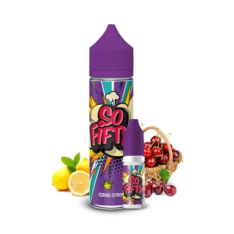 Photo du eliquide Cerise Citron 50ml de la marque française : So Fifty.